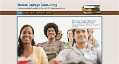 Desktop Screenshot of mcgeecollegeconsulting.com